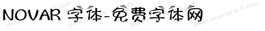 NOVAR 字体字体转换